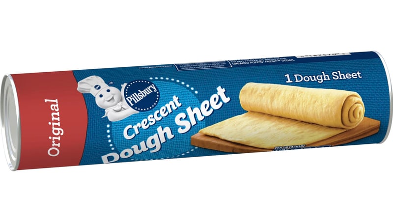 Pillsbury Crescent Dough Sheet (learn How to make big Crescent rolls) 