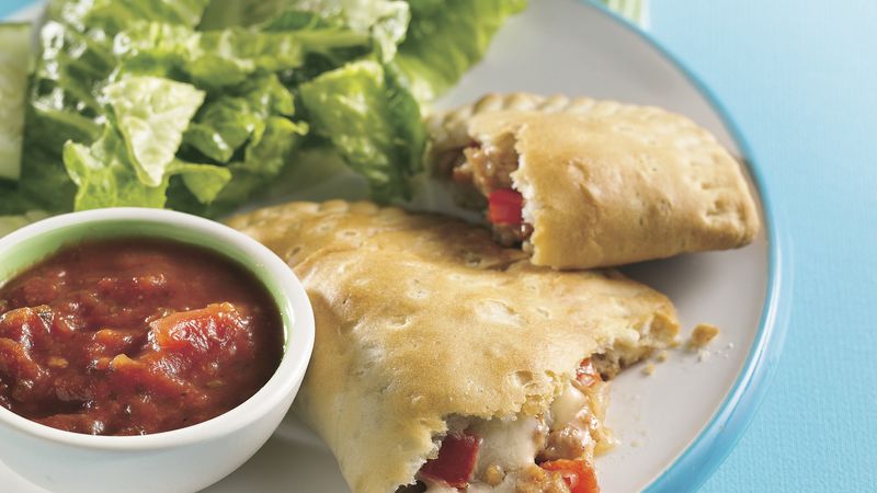 Cheesy Sausage Calzones