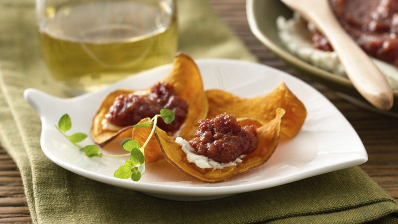 Tomato Jam with Whipped Goat Cheese Appetizer