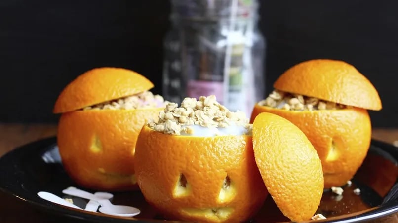 Jack-o'-Lantern Orange Cups