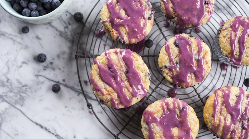 Blueberry-Carrot Cake Muffins
