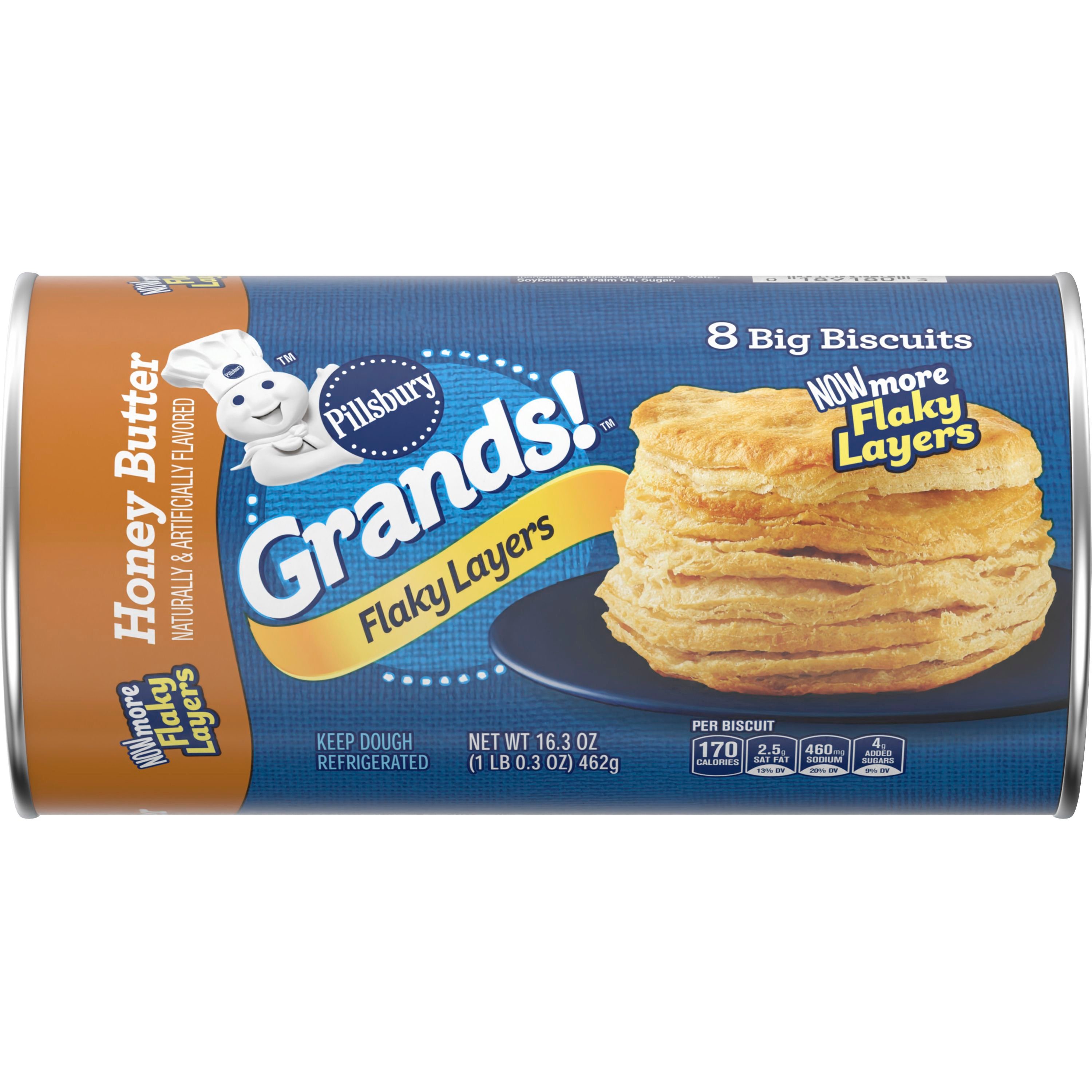 Grands!™ Flaky Layers Honey Butter Biscuits - Front