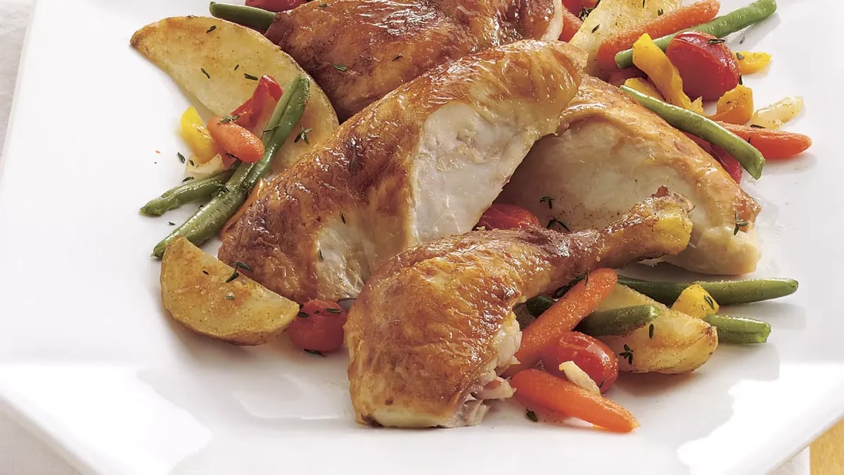 Oven-Roasted Chicken and Vegetables