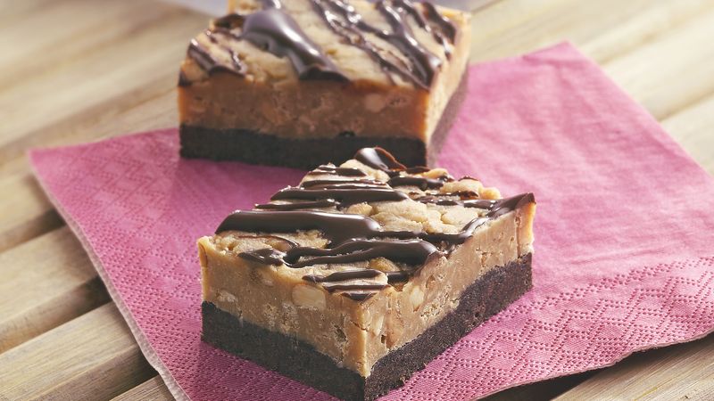 Peanut Butter Nutella Candy Bar Brownie. - How Sweet Eats