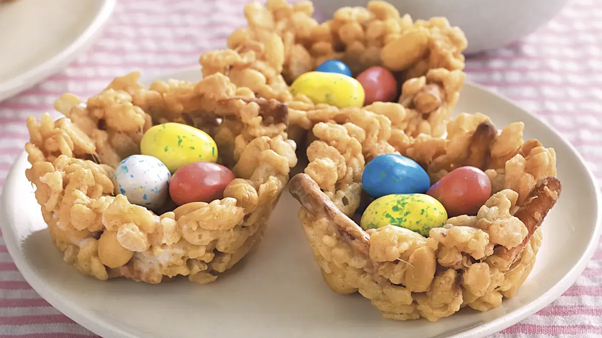 Crispy Peanut Butter Birds’ Nests