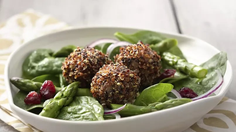 Quinoa Wrapped Meatballs