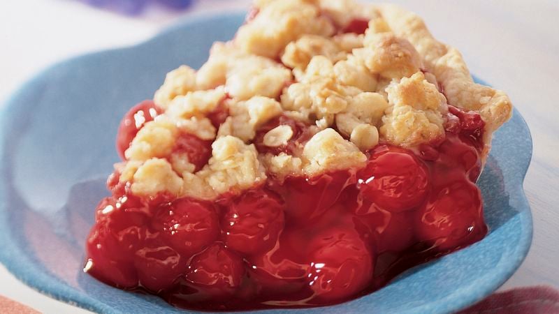 Almond Crumble Cherry Pie