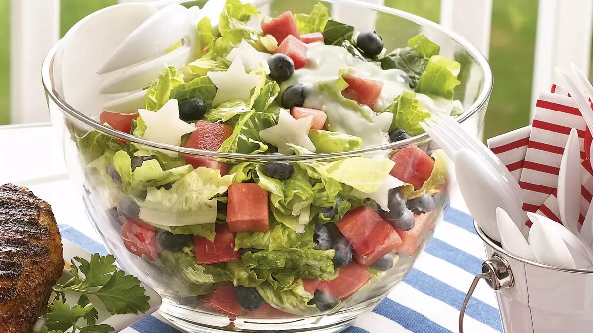 Red, White and Blueberry Salad