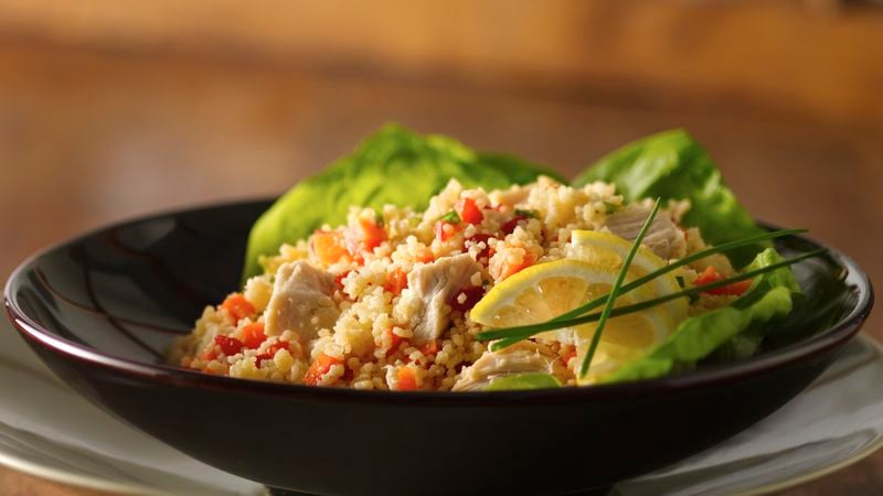 Confetti Chicken and Couscous Salad