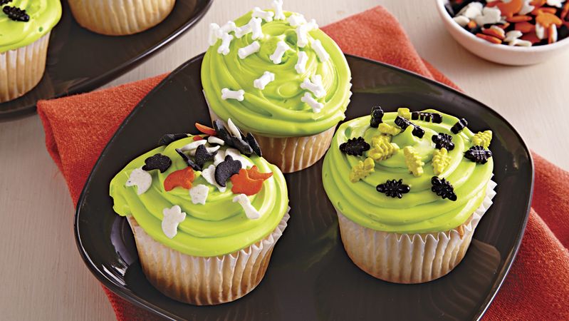 Green Slime Cupcakes
