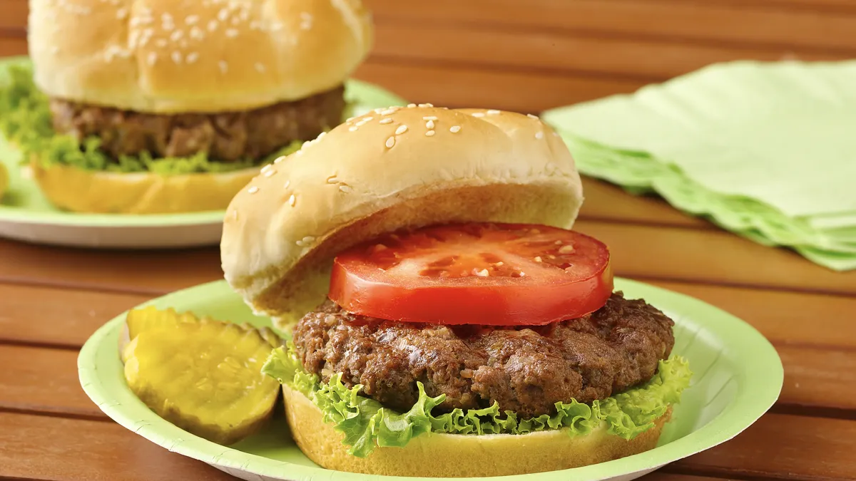 Grilled Unsloppy Joe Burgers
