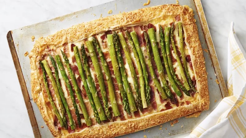 Asparagus and Prosciutto Rustic Tart