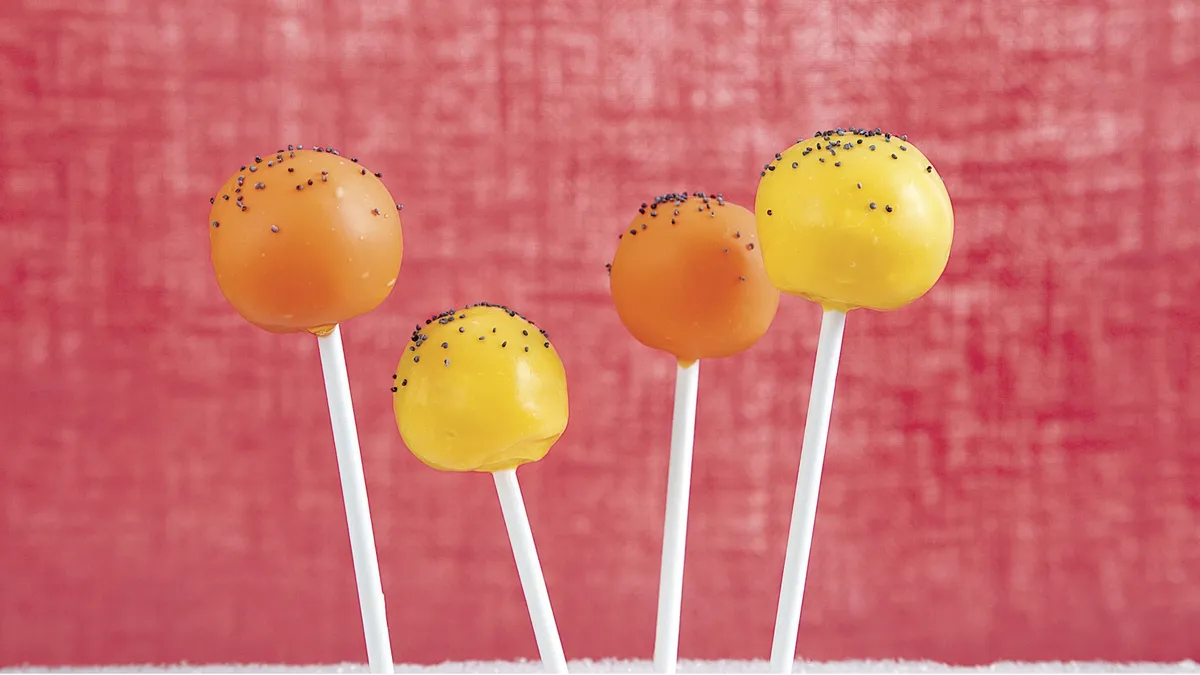 Citrus Poppy Seed Cake Pops