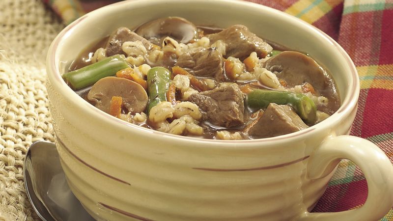 Slow-Cooker Beef and Barley Stew