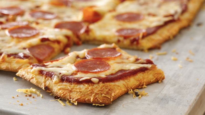 Parmesan Crusted Pepperoni Pizza 