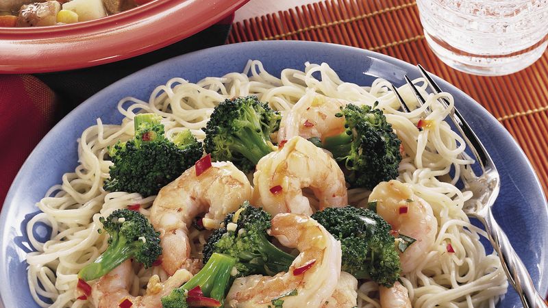 Shrimp and Broccoli Lo Mein