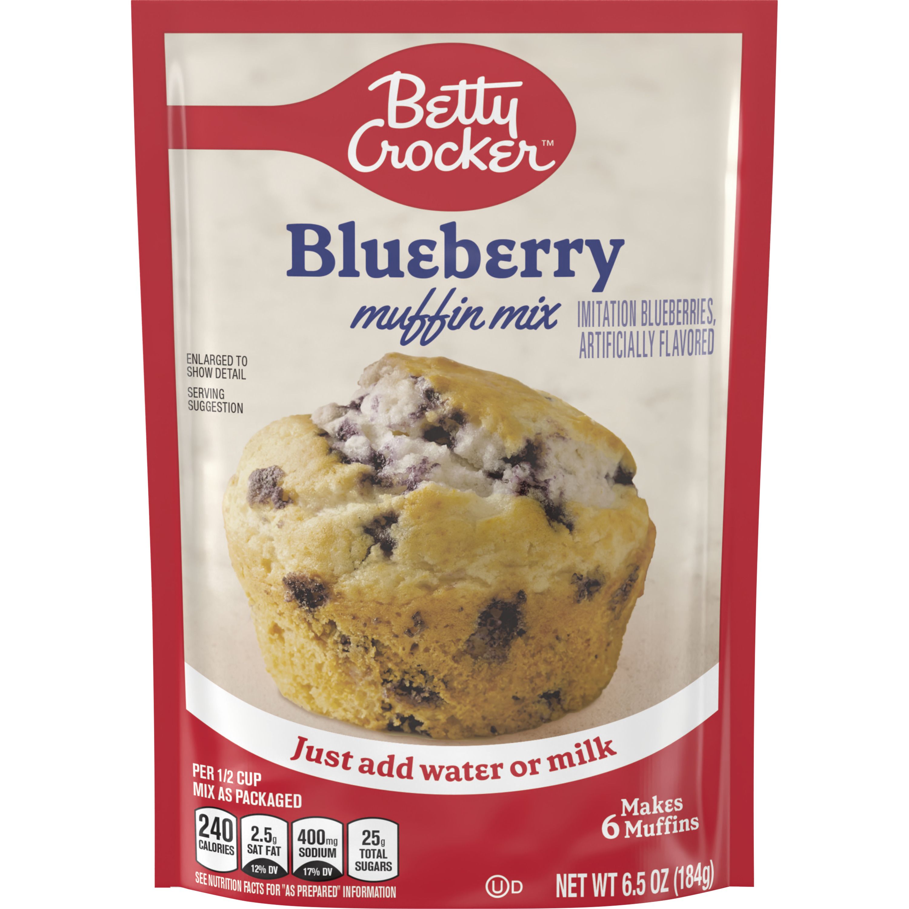 Betty Crocker™ Blueberry Muffin Mix, 6.5 oz - Front