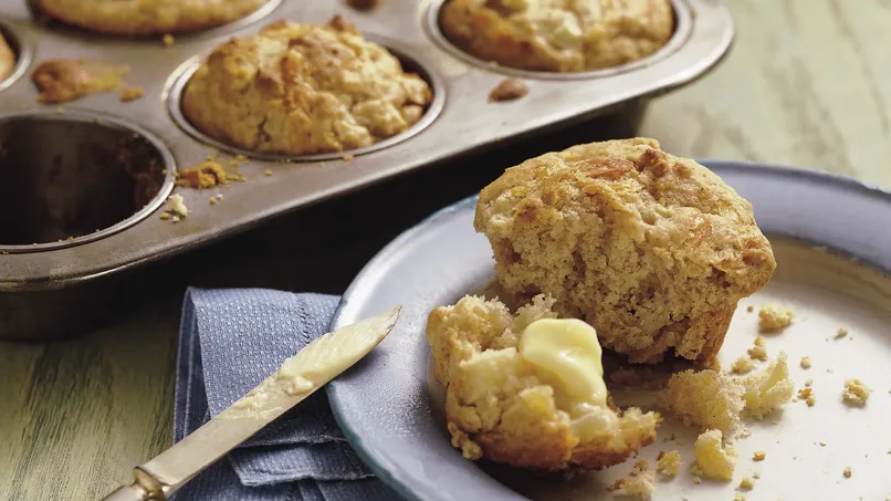 Apple-Cheddar Muffins
