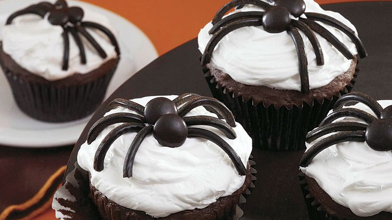 Black Spider Cupcakes