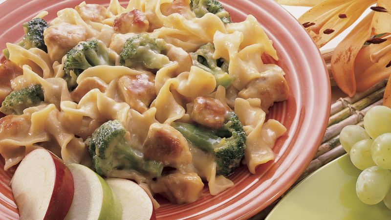 Creamy Swiss Chicken And Noodles