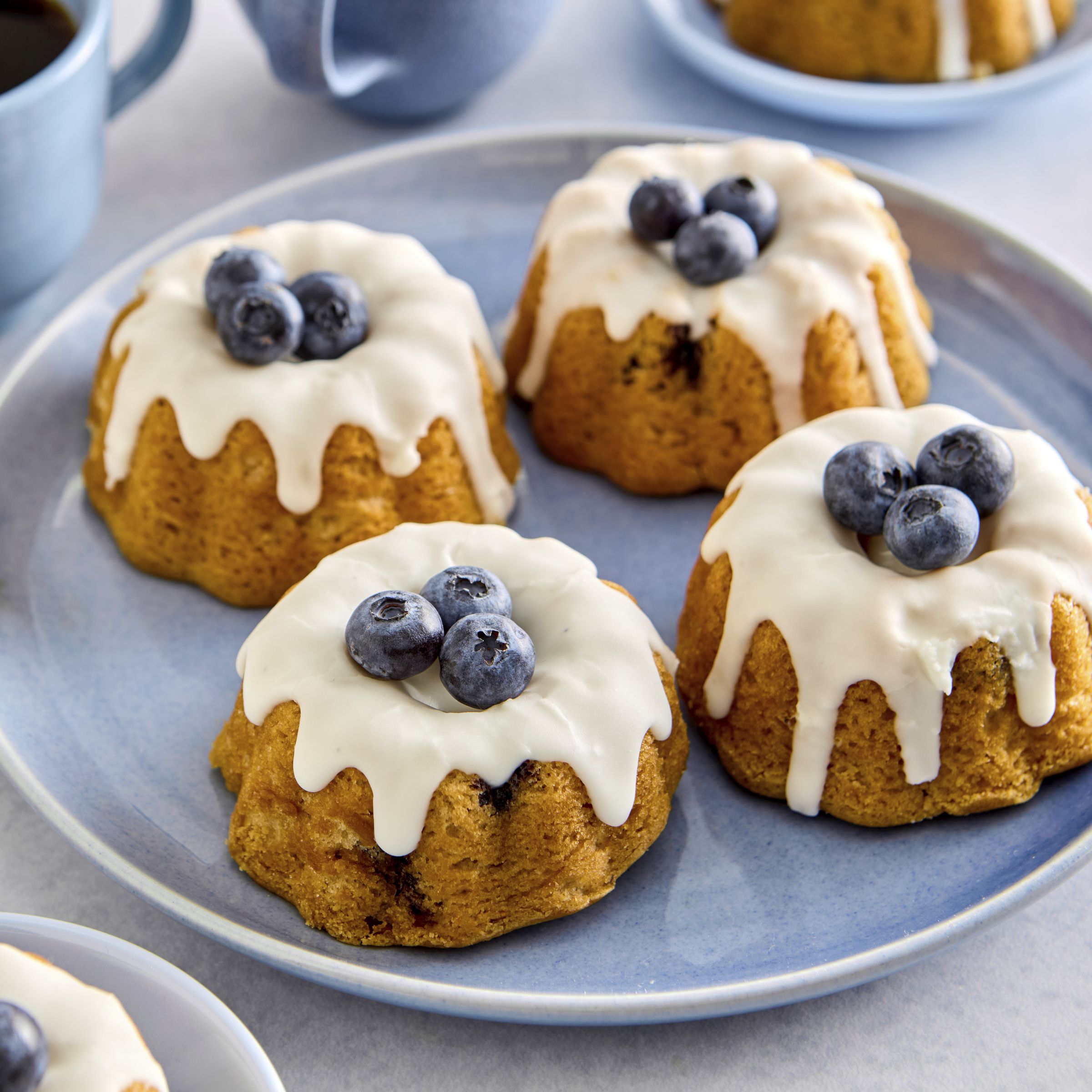  Styled Pillsbury Frozen Baked Filled Bundt Muffin Bulk Blueberry Lemon 48/2.5 oz