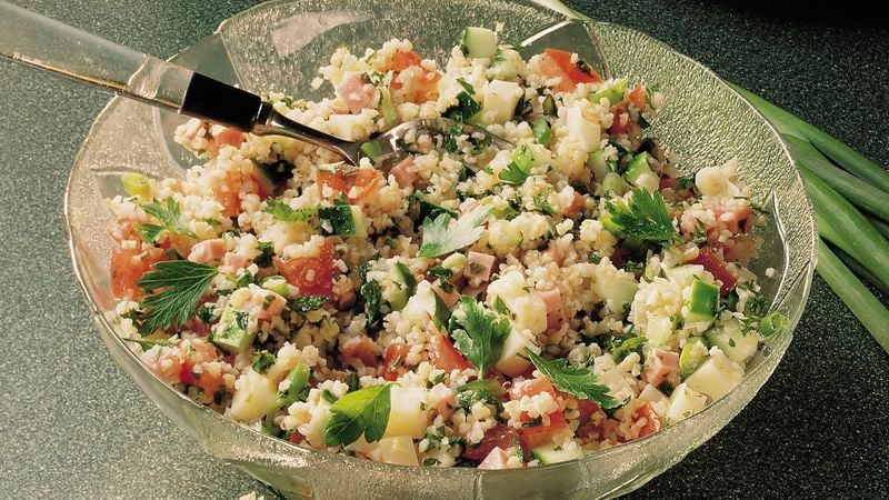 Cheese and Ham Tabbouleh Salad