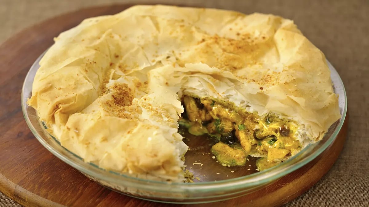 Moroccan Chicken Pie