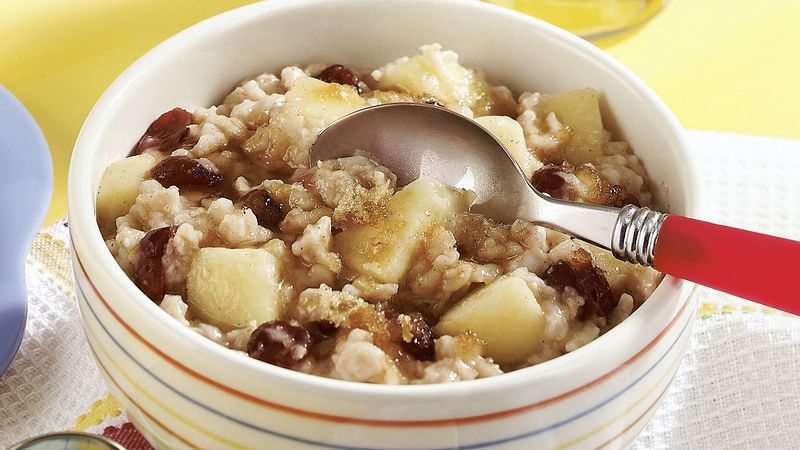 Slow-Cooker Apple Cranberry Oatmeal