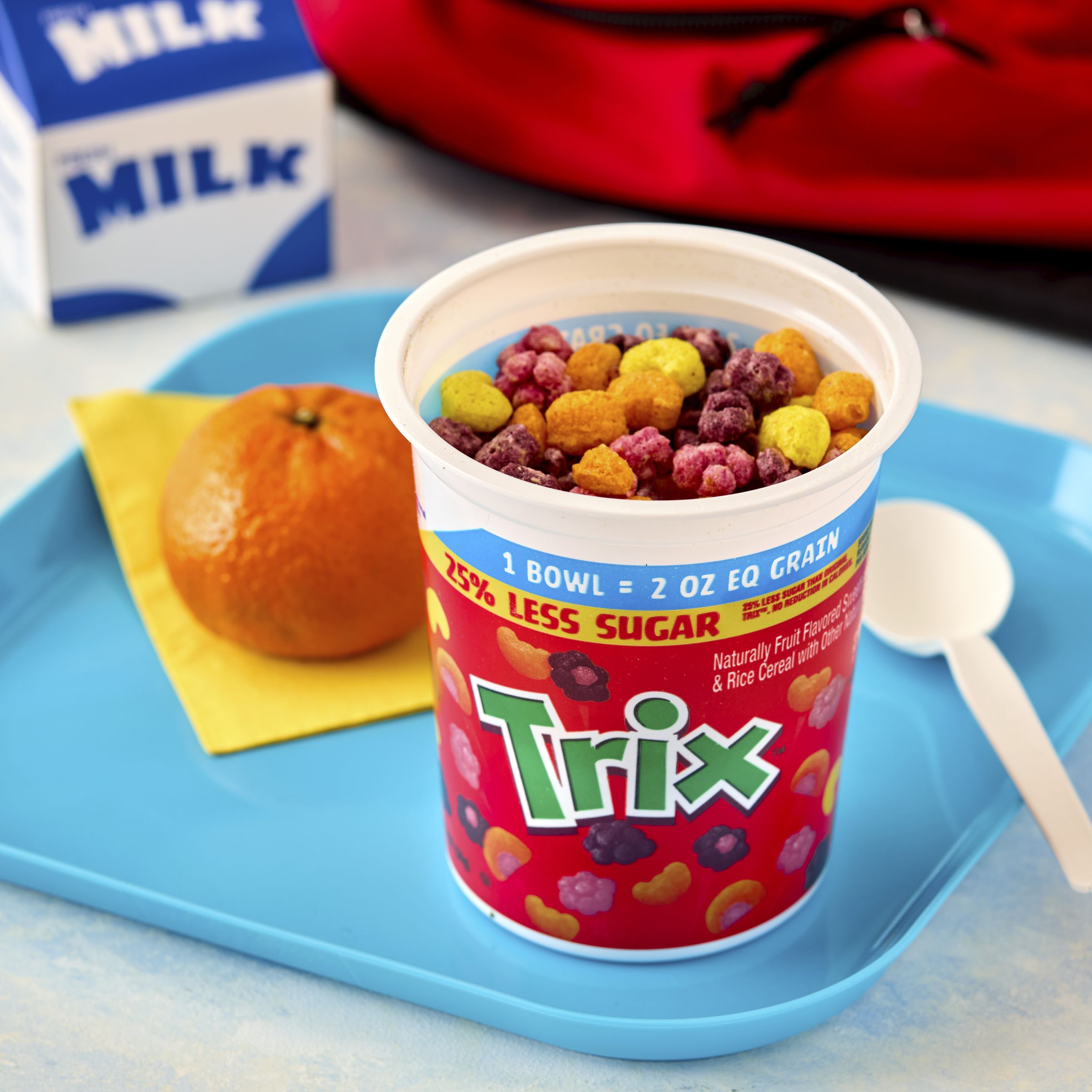  Styled Trix Cereal Single Serve Cup 25% Less Sugar 60/2 OZ