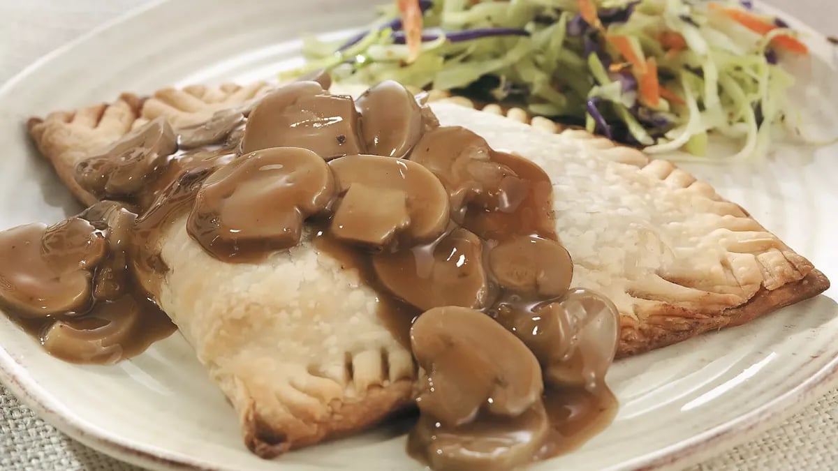 Hot Beef and Mushroom Turnovers