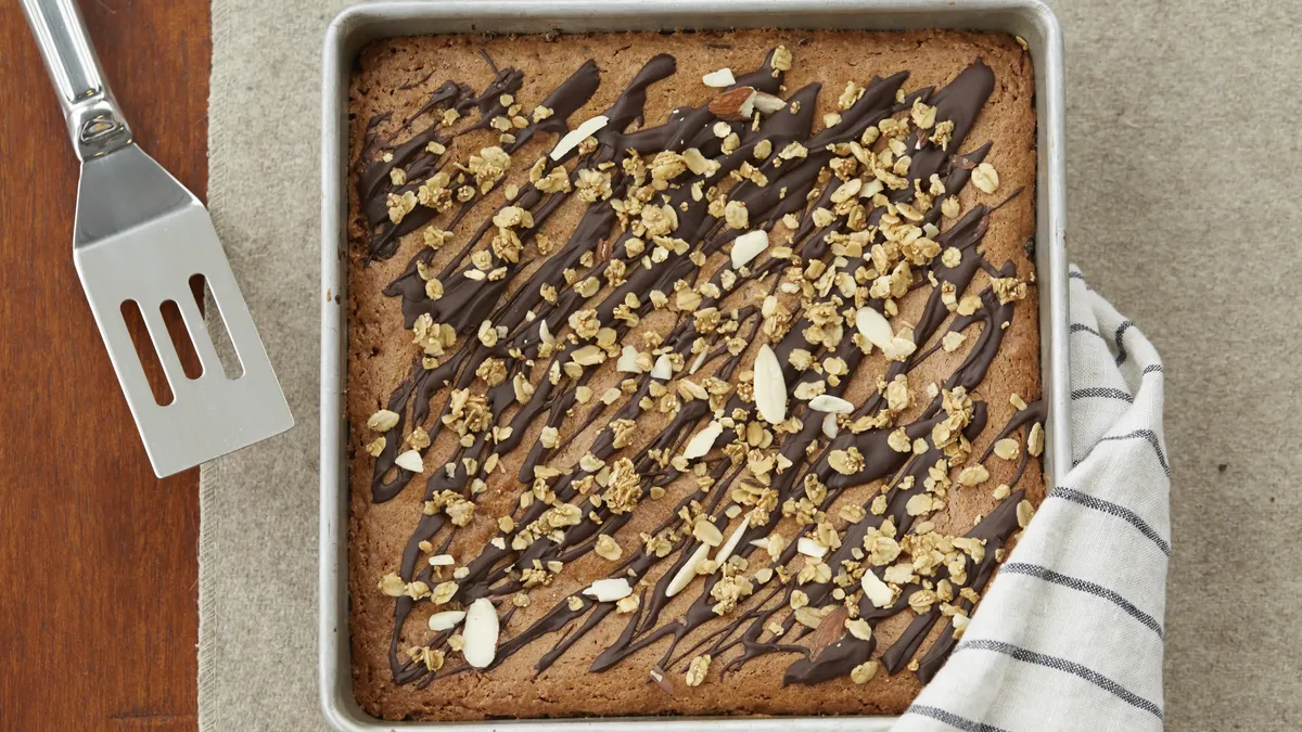 Almond Butter Granola Blondie Bars