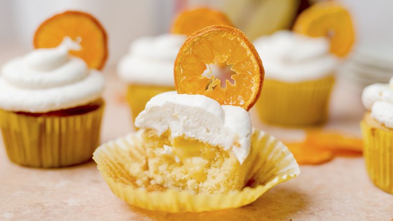 Orange Creamsicle Cupcakes Recipe - BettyCrocker.com
