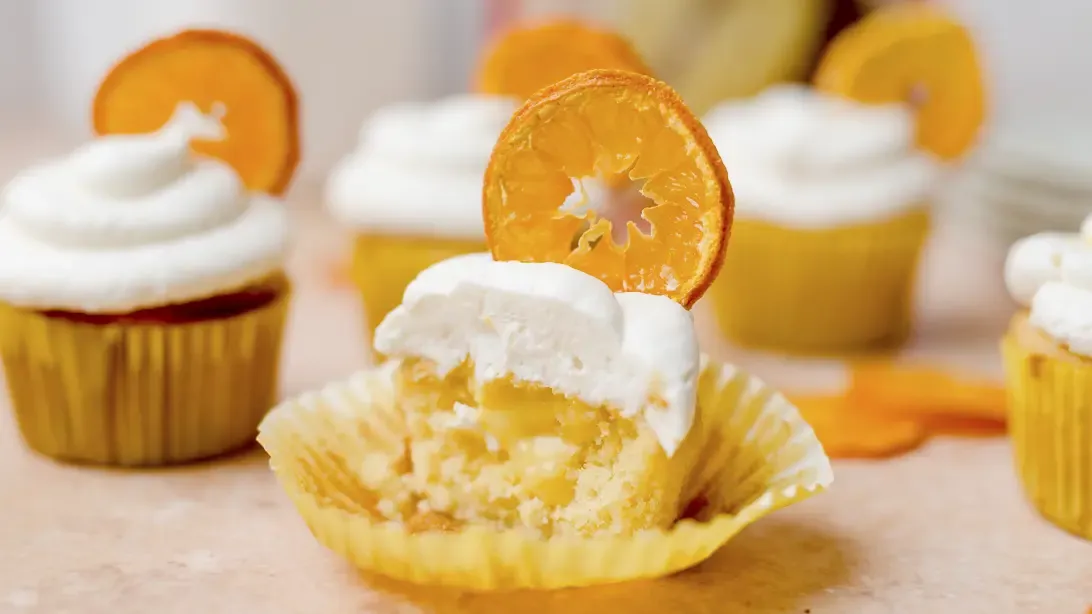 Orange Creamsicle Cupcakes