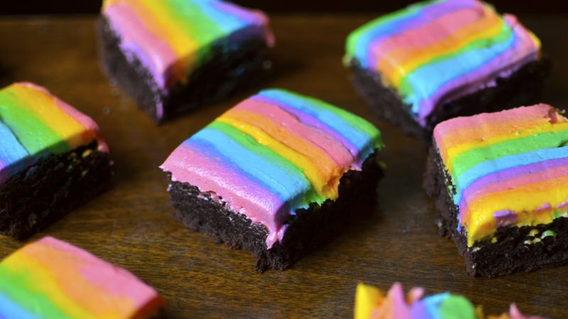 Rainbow Brownies
