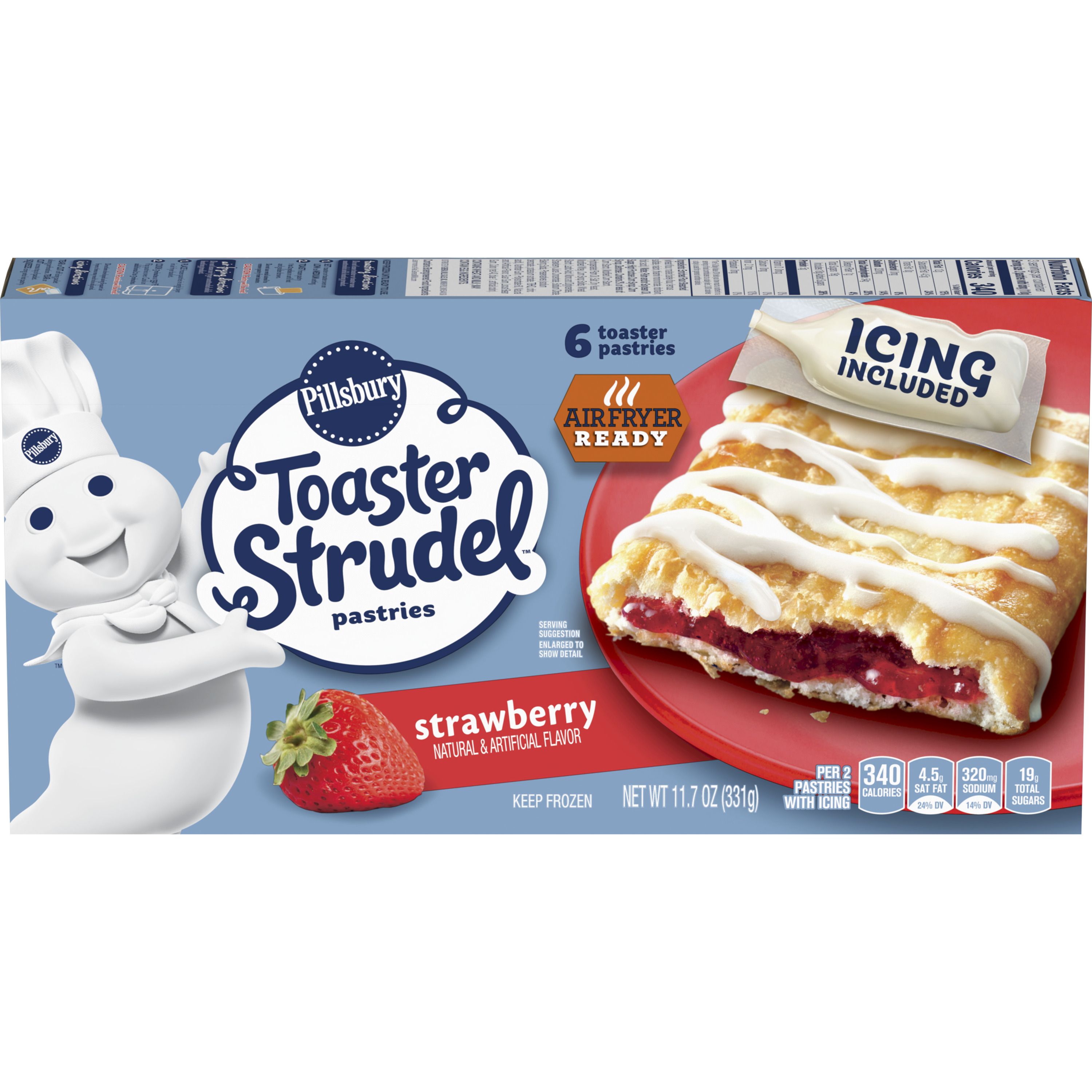 Toasted Strudrel Pillsbury™ Strawberry Toaster Strudel™ - Pillsbury.com