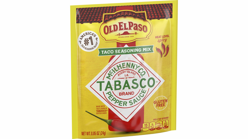 Old El Paso Taco Seasoning Mix with the flavor of TABASCO Brand