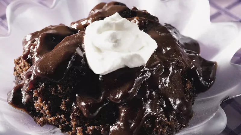 Thick and Fudgy Triple Chocolate Pudding Cake