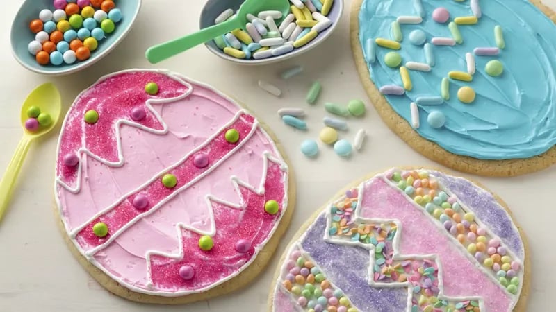 Giant Easter Egg Cookies