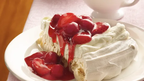 Cherry-Berries Meringue Torte