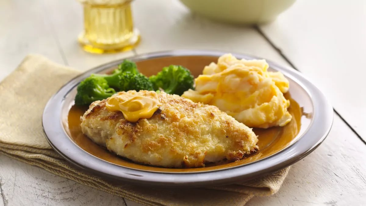 Oven-Fried Potato Dipped Chicken