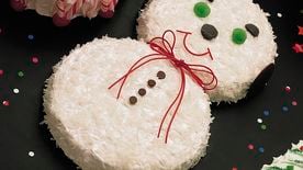 WINTER SNOWMAN & SNOWFLAKE CAKE PAN The mini cakes you make in our Winter  Snowman & Snowflake Cake Pan will look impressive, but you'll know they're  impressive…