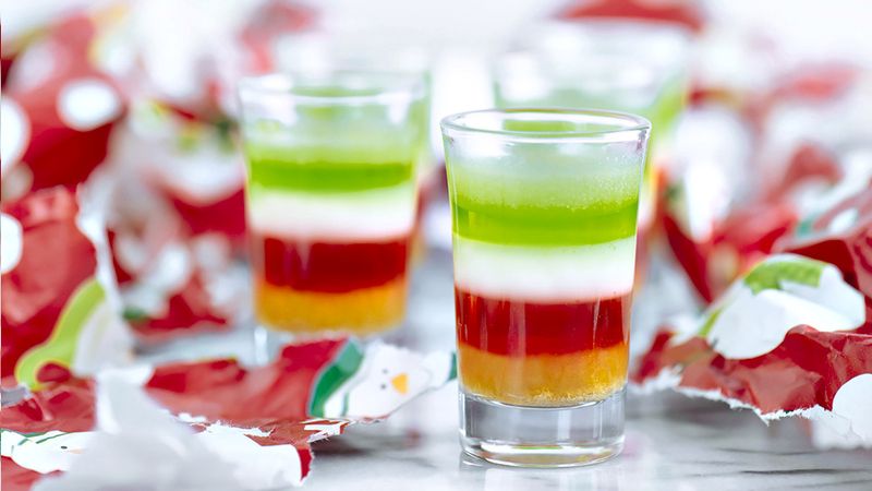 The 5 Layers of Holiday Stress Jello Shot