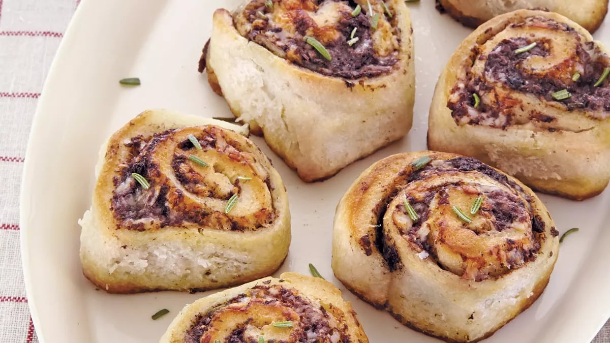 Easy Asiago Olive Rolls