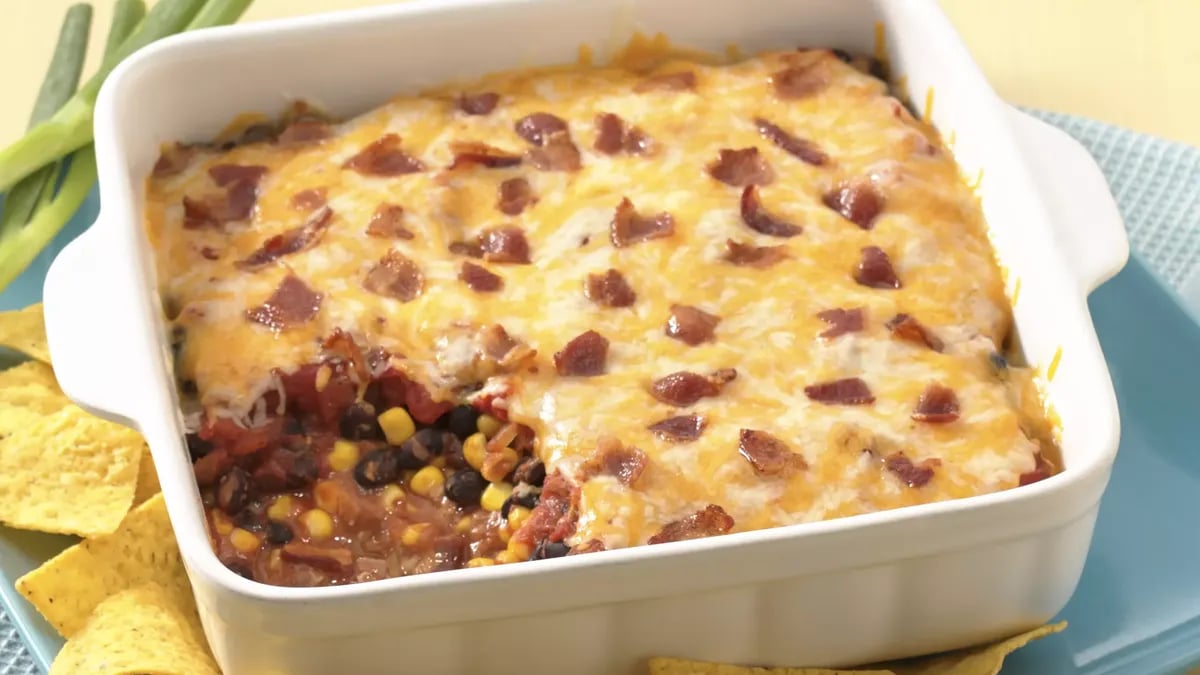 Bean and Bacon Fiesta Dip