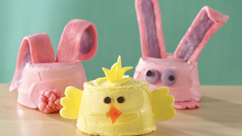 Bunny and Chick Cupcakes