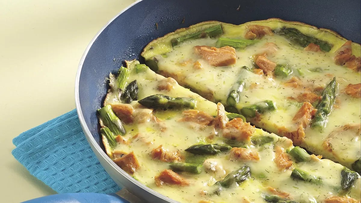 Salmon and Asparagus Frittata