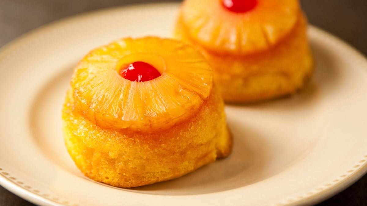 Dash - Pineapple Upside Down Mini Bundt Cake. The Dash Mini Bundt Maker is  the exact right size for making a pineapple upside down cake--it fits a  ring of pineapple perfectly! Love