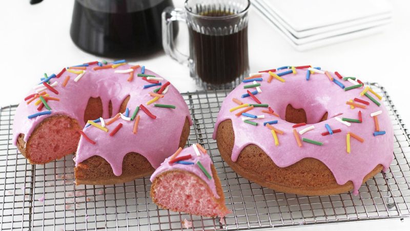 Pink Donut Cakes