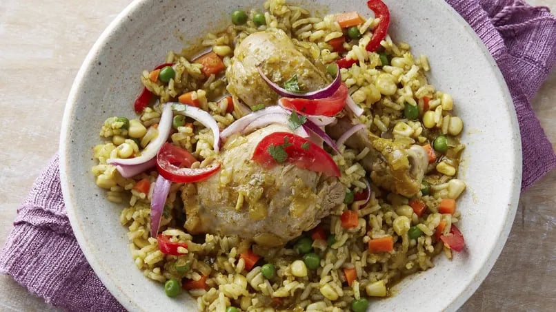 Peruvian Arroz con Pollo - Chicken and Rice