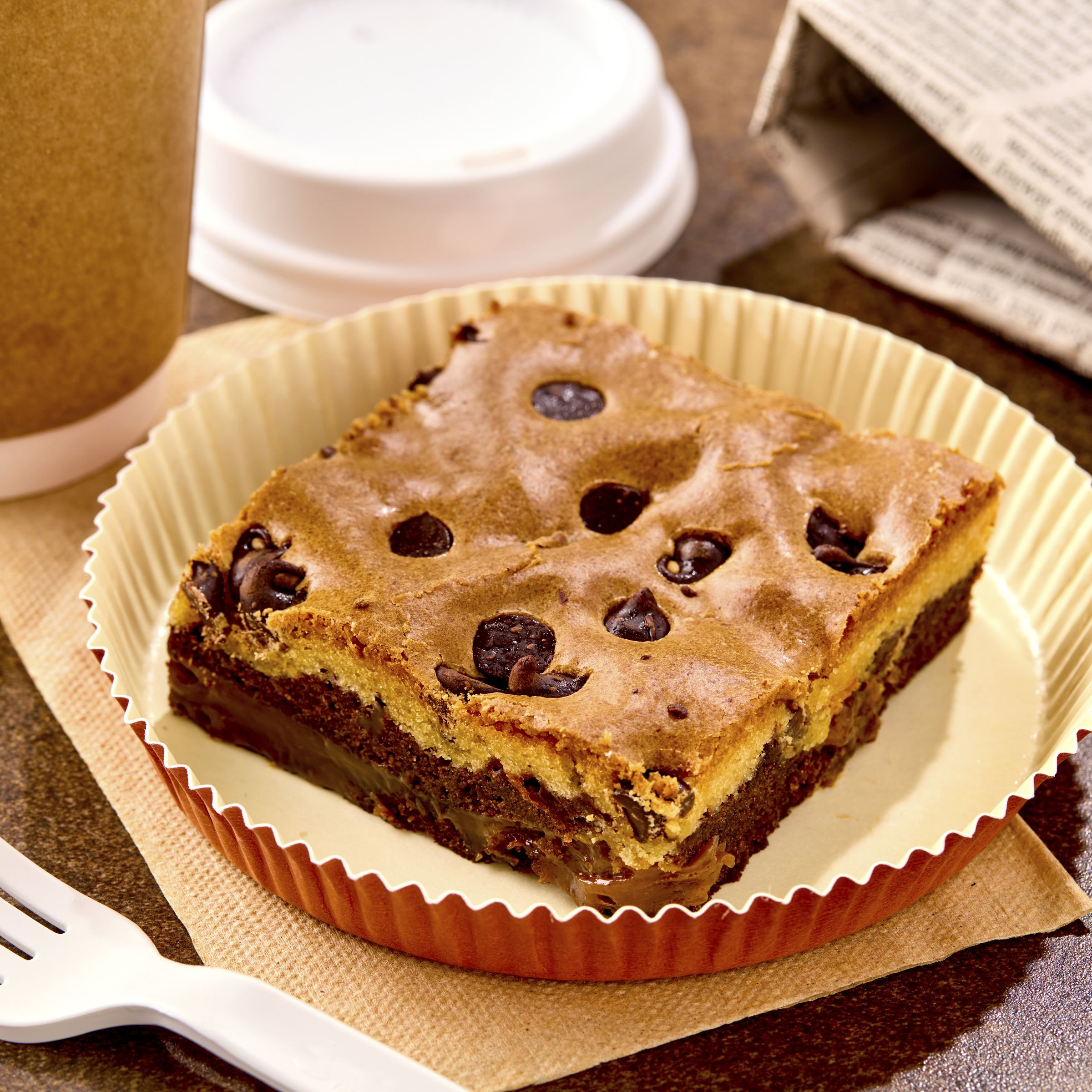  Styled Pillsbury Frozen Baked Dessert Tray Layered Caramel Brownie Blondie  Half Sheet 3/68 OZ